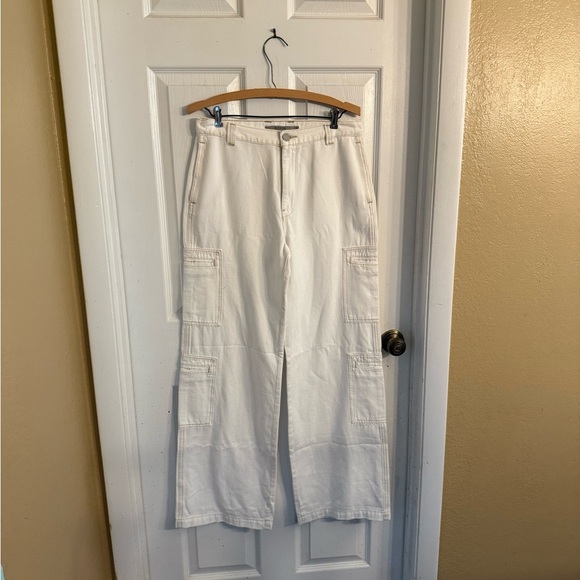 Hudson High Rise Welt Pocket Wide Leg Cargo Jeans SZ 27 NEW - Picture 2 of 4